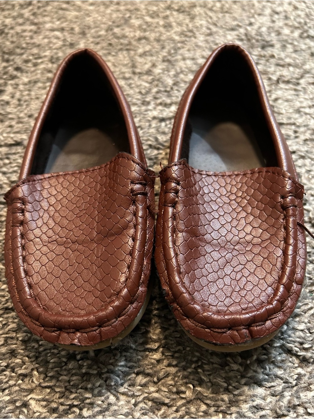 Kids Brown Moccasin Loafers